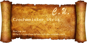 Czechmeister Ulrik névjegykártya